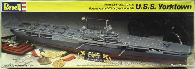 Revell 1/490 USS Yorktown CV5 Aircraft Carrier, 5224 plastic model kit